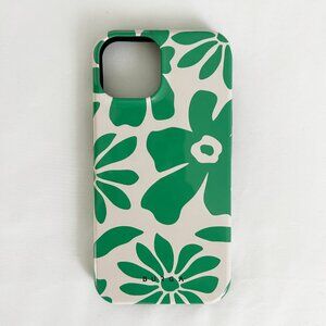 BURGA Tough Magsafe iPhone 14 Case - Green Beige Floral Print
